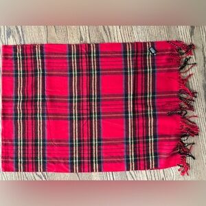 NWT Bijoux Terner Vibrant Red Tartan Scarf